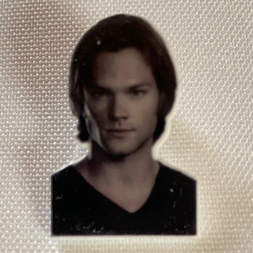 NWT Handmade Pin Brooch of Sam Winchester from the TV Show Supernatural!